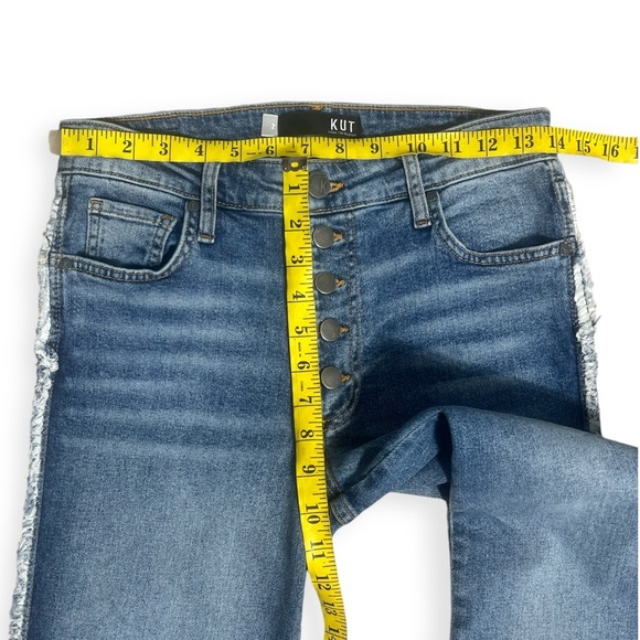 Kut From The Kloth Reese Straight Leg Ankle Jeans Size 2 - Picture 2 of 7